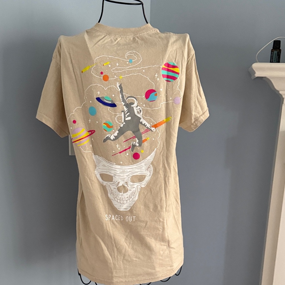 Spaced Out Graphic Tee - Tan